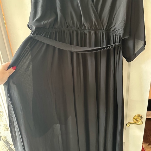 Black Baltic Born chiffon dress - Picture 6 of 10
